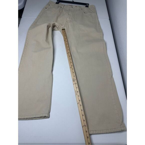 Levi’s 505 Regular Fit Men’s Tan Jeans Size 36W/ 28L - Picture 7 of 15